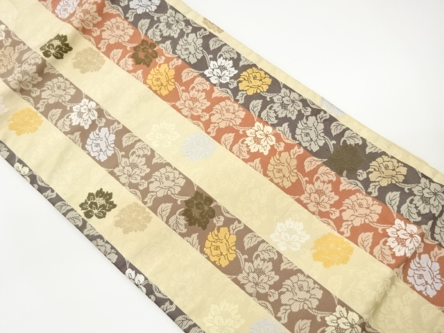 JAPANESE NAGOYA OBI / WOVEN FLOWER